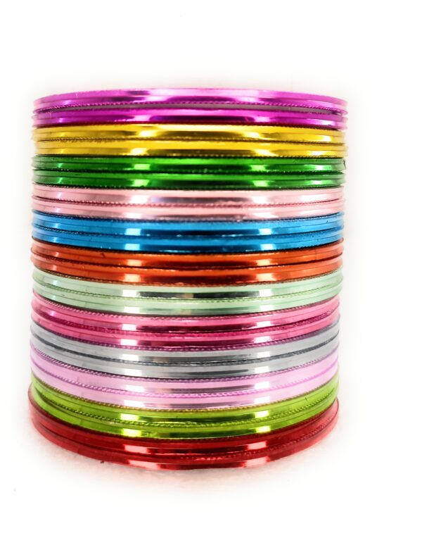 Shakya, Glossy Finish Multicolor 12 color /24 bangles for girl child