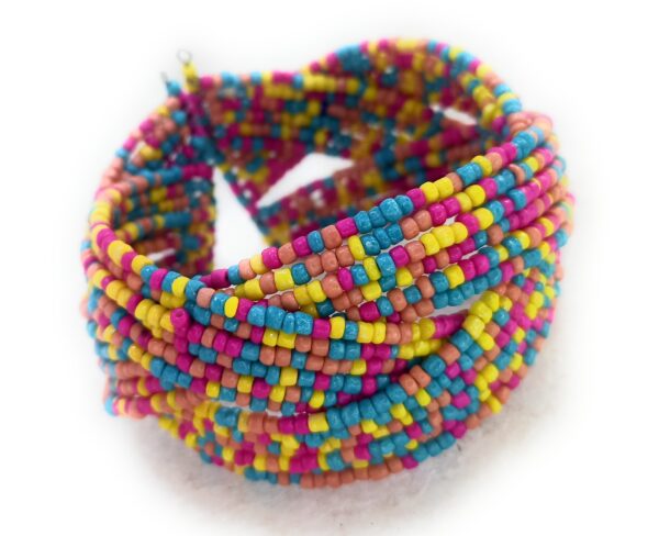 Shakya, Glass Beads Work Double Layer Bracelets for Women and Girls