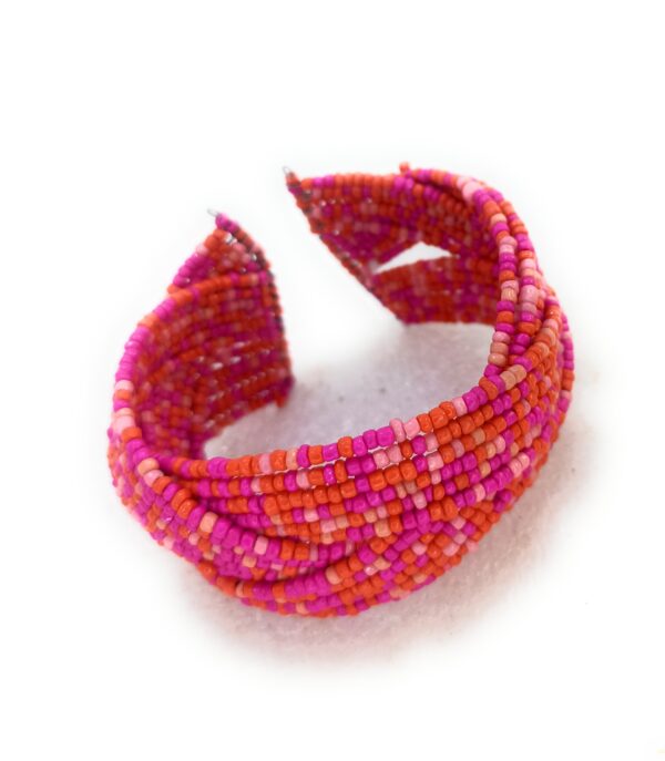 Shakya, Glass Beads Work Double Layer Bracelets for Women and Girls - Image 6